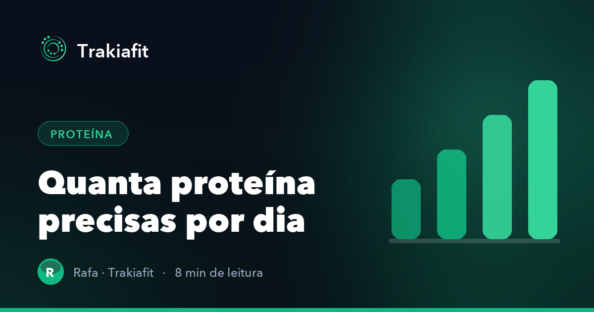 Quanta proteína precisas por dia de acordo com o teu objetivo
