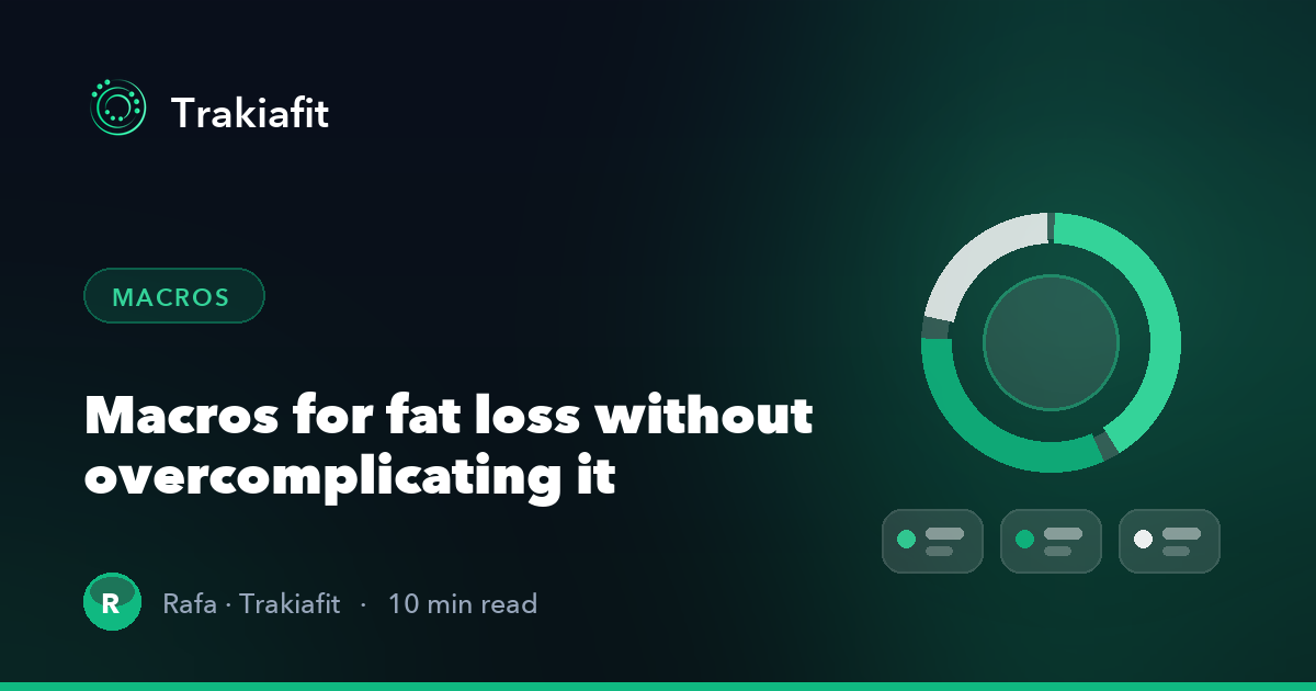Macros for fat loss: how to set protein, carbs and fat without overcomplicating it
