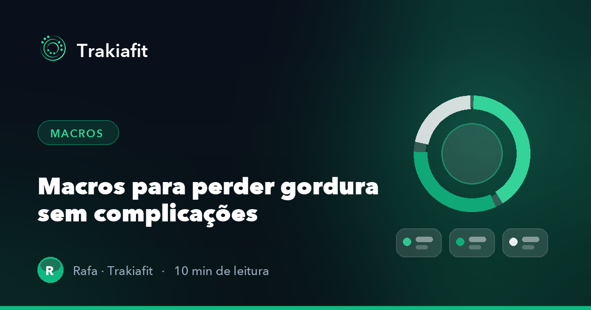Macros para perder gordura: como distribuir proteína, hidratos e gordura sem complicações